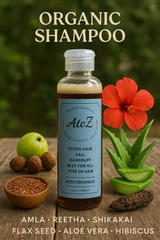 AtoZ Organic Hair Shampoo For Both Men and Women (300ml)
